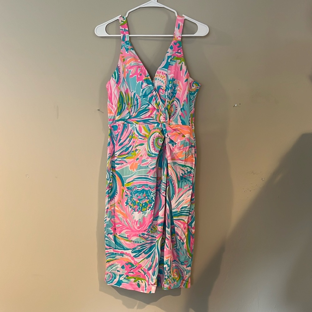 NWT Lilly Pulitzer Rocco dress in Multi Carnivale Coral, size 8